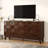 Salia 60" Mid-Century Modern Sideboard with Charging Station,Buffet Cabinet with Solid Wood Legs for Dining Room ,Walnut