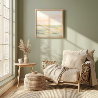 Pastel Fields of Light I Canvas Print in a Frame