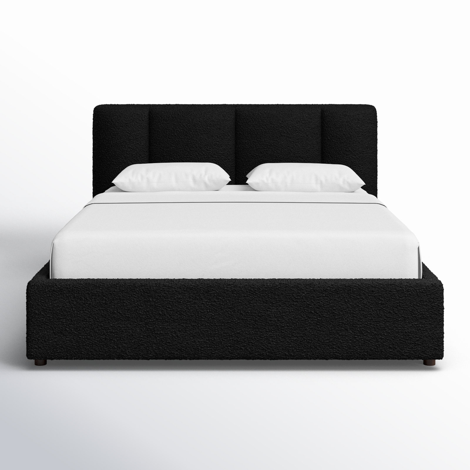Ruthie Upholstered Bed, Queen, Black