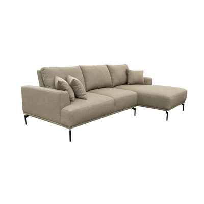 Ines 2-Piece Upholstered Adjustable Back Sectional -  Orren Ellis, C5EE1E36233B4638BCAFFEC582BC623C