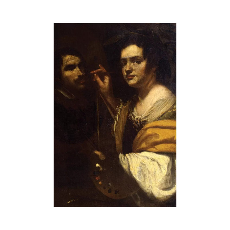 Self Portrait by Artemisia Gentileschi - Wrapped Canvas Painting