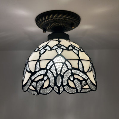 8'' 1 - Light Bowl Ceiling Fan Light Kit