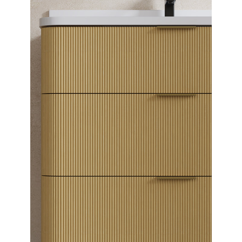 Ensemble de meuble-lavabo moderne 36 po avec évier encastré et dosseret Maxbano, 36"