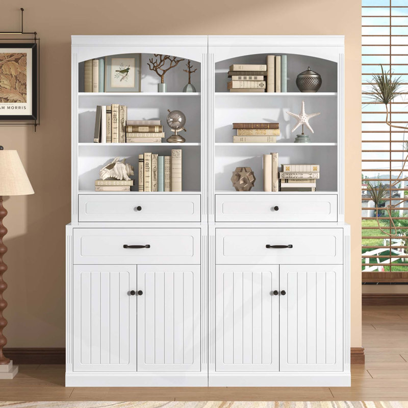 Armoire de rangement polyvalente avec plusieurs compartiments et tablettes personnalisables