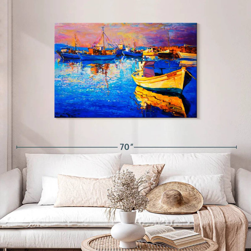 Mehar Sunset Oil, 30" H x 45" W