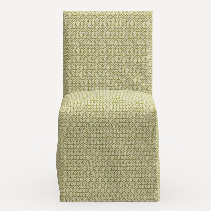 Sadia Slipcover Chair, Jr Sadhil Moss Geometric