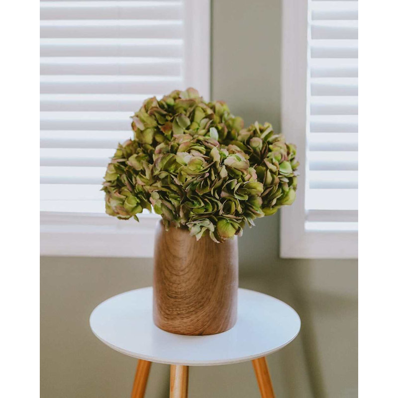 Hortensia vert artificiel 19 po