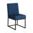  19.9'' H Striped Polyester Fabric Upholstered Dining Side Chairs (Set of 4)-1993467867-1995259319