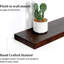 Rustic Farmhouse Floating Shelves - 24X8x1.6 Inches, Set Of 2, Walnut Finish