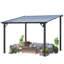 Mandalc Aluminum Pergola with Canopy-182264090-182264082