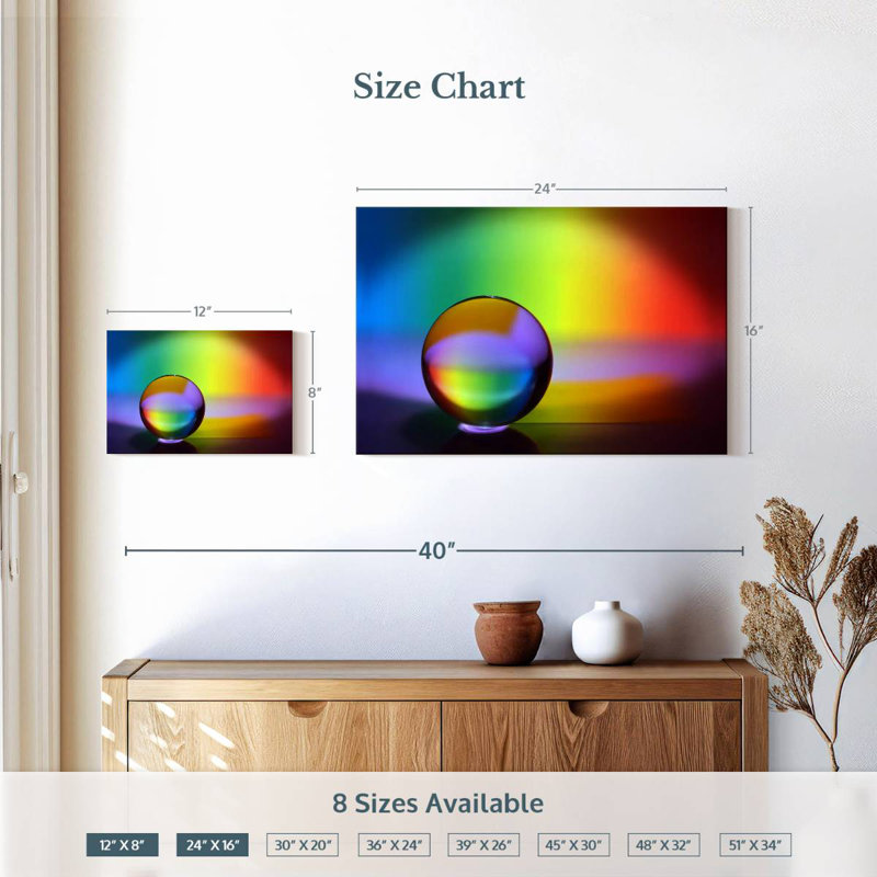 Sphère Avery Rainbow, H 16 po x l 24 po