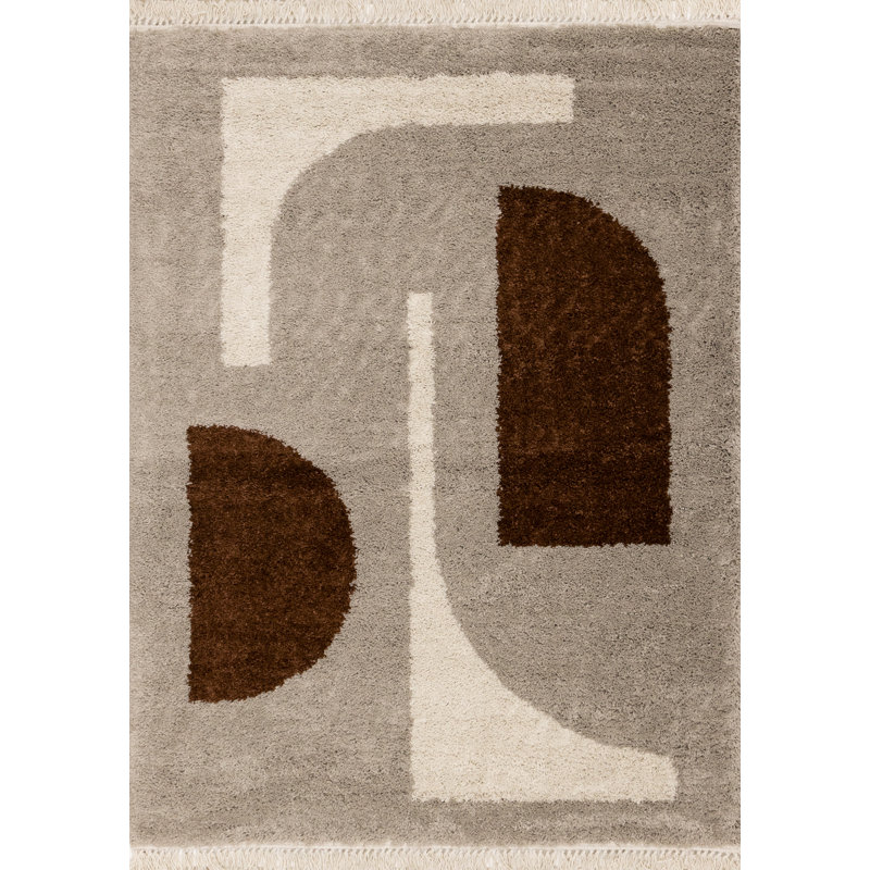 Tapis beige Hywela, Rectangle 7 pi 10 po x 10 pi 10 po