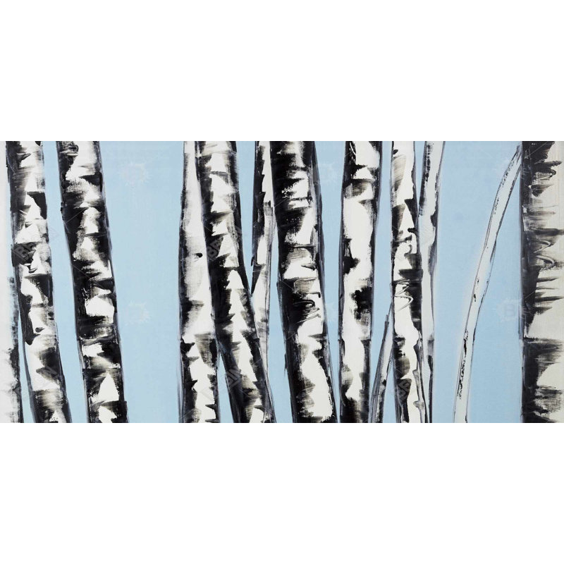 Pastel birches - 15.75"x31.50" Desk mat