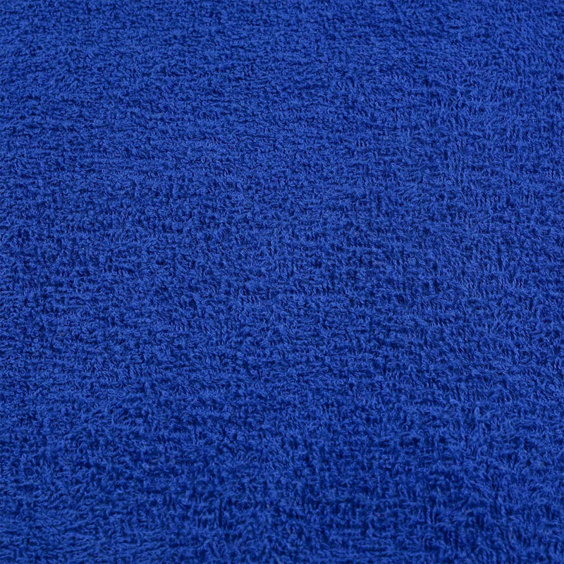 Rechell 100% Cotton Bath Towels - Set of 10, Blue
