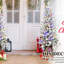 Arbre de Noël 4 pi avec lumières DEL multicolores, 396 pointes, base scintillante, 100 lumières, extrémités en PE / PVC avec pommes de pin - vasque colorée illuminée, décoration des Fêtes facile à assembler