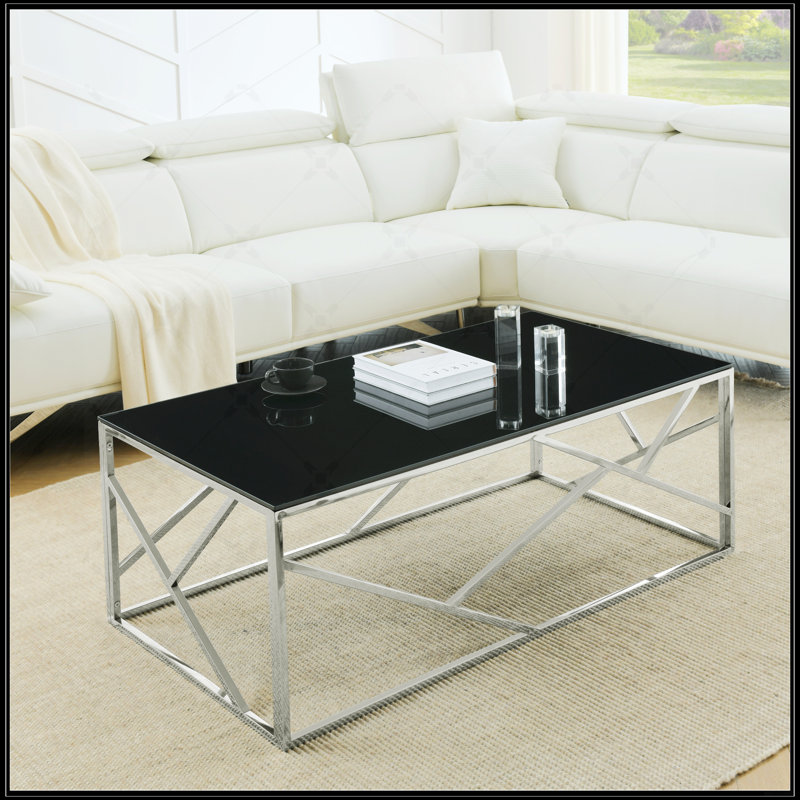 Table basse moderne Modern, Chrome chrome