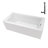 Streamline 66 in. x 32 in. Acrylic Right-Hand Drain Alcove Bathtub in Glossy White With External Drain-101700169