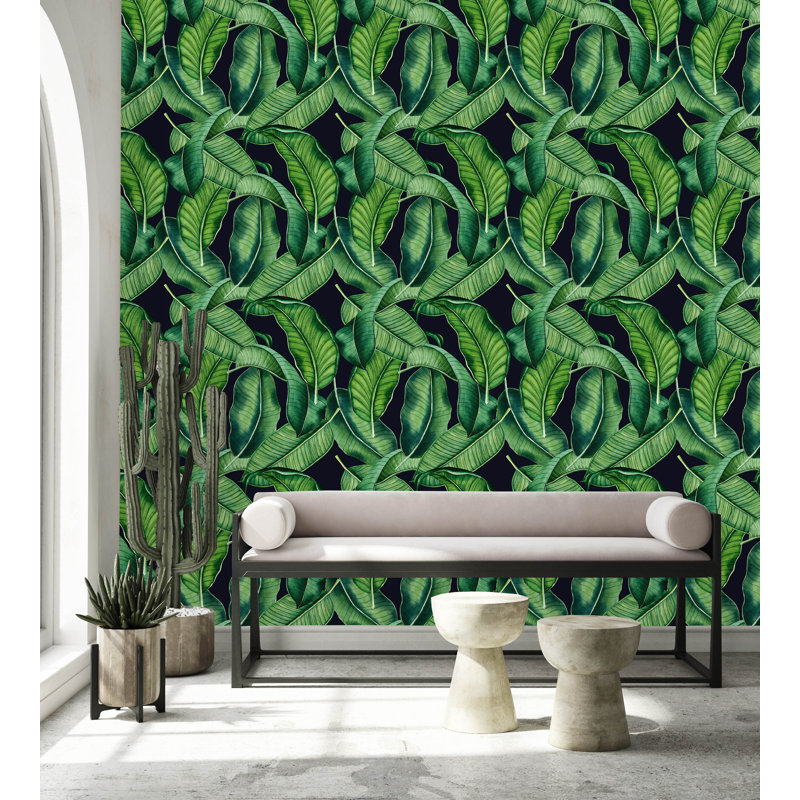 Kinnon Peel & Stick Floral Tile, 2.08' W x 10.42' L