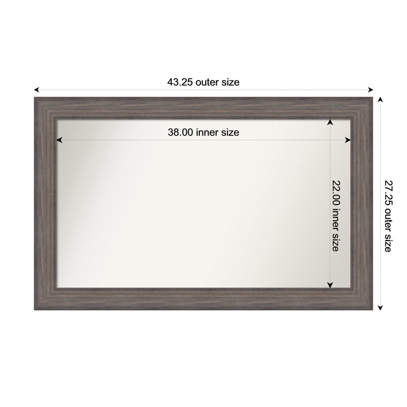 Mirror, 27.25" x 43.25", Rectangle