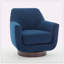 Fauteuil demi-tonneau pivotant de 30,90 po Mercersville-77118876