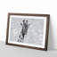 Giraffe Through The Bubbles - Single Picture Frame Painting on MDF-56633870-56633877