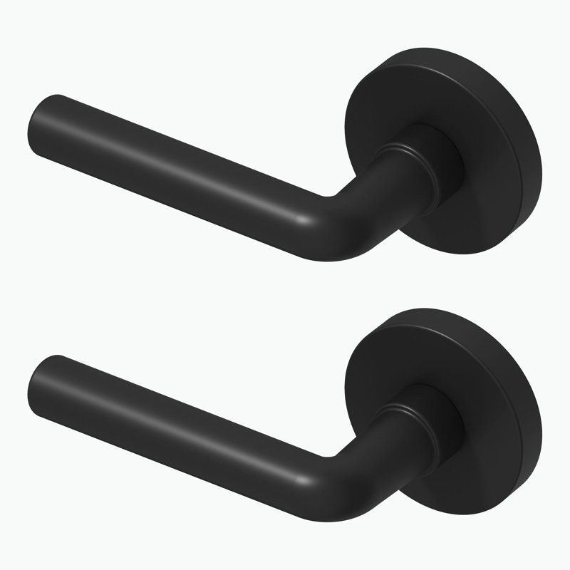 Arc Single Dummy Door Lever Modern Concealed Design Non-Turning for (Closet, Pantry or Hallway) – Sleek Minimalist Style in Matte Black