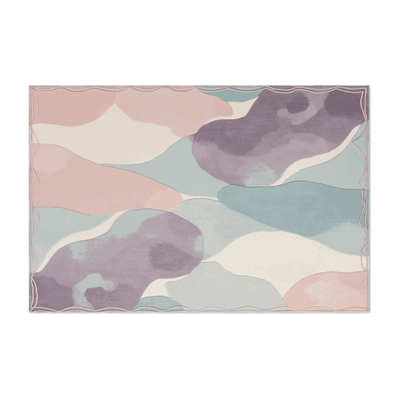Lilac Glow Indoor And Outdoor Area Rug, Rectangle 1'6" x 2'6"