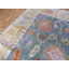 Tapis bleu denim unique de 9 pi 10 po x 14 pi