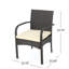 Briella 4 - Person Acacia Wicker Patio Dining Set with Round Table