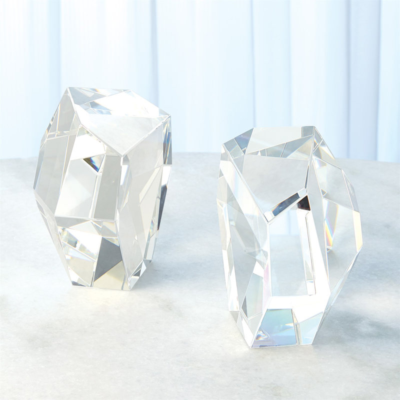 Crystal Bookend, Clear