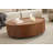 39.4"Solid wood grain .Double-drawer storage.Sturdy base.Safety anti-collision edges.Round coffee table