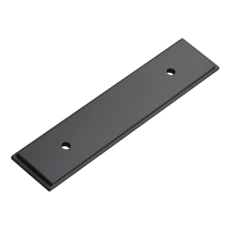 Plaque arrière 3 po pour armoire traditionnelle, Noir mat