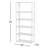 Elin Open Etagere Bookcase-88128848