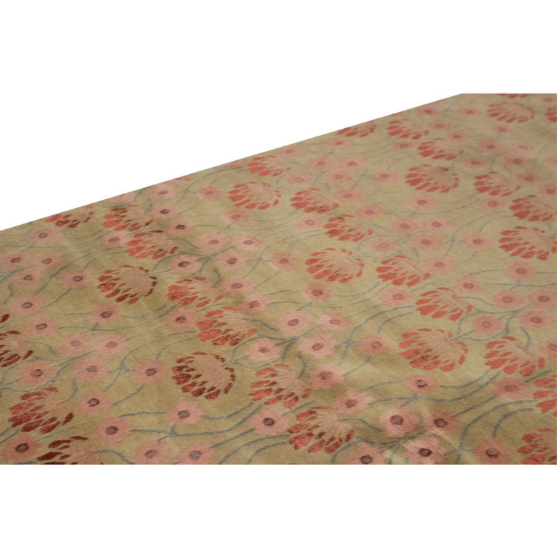 Handmade Silk and Wool Area Rug