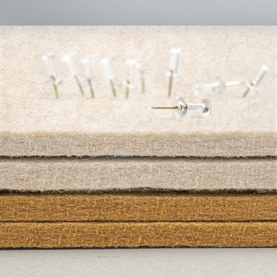 Felt Bulletin Board - Decorative Pin Board, Cork Alternative