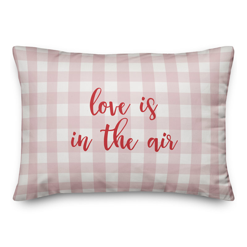  Coussin "Love is in the air", Rouge / rose