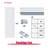 80" White Prefinished Mirrored Closet Sliding Door with Hardware Kit-110455445
