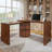 90" Modern L Shaped Desk with 3 Drawers,360° Wood Rotating Desk,Executive Office Desk,Corner Desk-2147314632