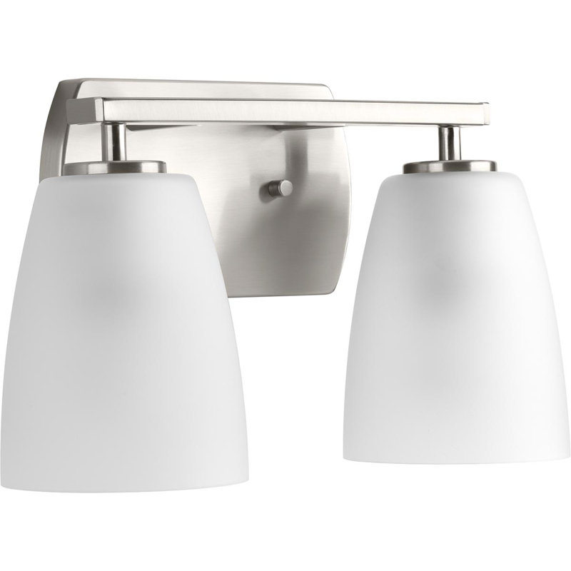 Éclairage pour meuble-lavabo à intensité variable Devi, Nickel brossé