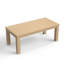 Table de salle à manger Mid-Century moderne en bois avec motif de losanges pastoraux-1997290370