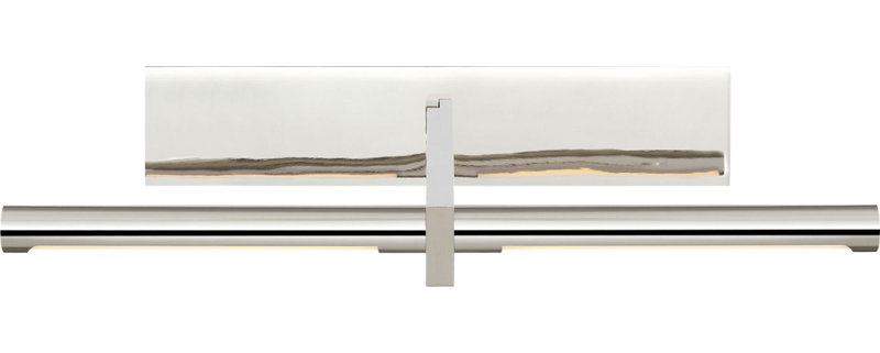 Axis Pivoting Library Light, Polished Nickel, 3" H x 18" W x 13.25" D