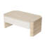 Table basse rectangulaire extensible avec plateau relevable, haut de gamme, coloris beige et jaune, ergonomique pour les loisirs, tiroir de rangement sur l'étagère inférieure + design pour travailler et se détendre.