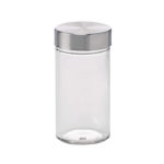 Kamenstein Empty Jars With Silver Cap, 3-Ounce