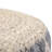 Edgeley 18"W Jute and Cotton Round Pouf with Diamond Pattern-502304537