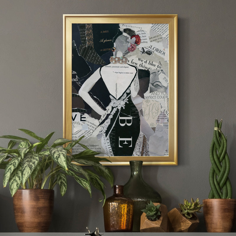«Fashion Mosaic II», reproduction encadrée de qualité supérieure - prête à être accrochée, H 22,5 po x l 30,5 po x P 1,5 po