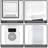 Home-Complete 0.14 Cubic Feet Portable Countertop Mini Fridge for Makeup, Car, Office, Bedroom - White-49849887