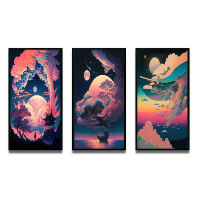 " Magic Mythical Visions Of Ancient Legends V " 3 - Pieces
