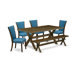 Brown/Distressed Jacobean