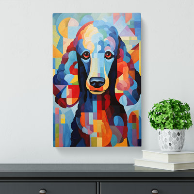 Poodle Cubism - Wrapped Canvas