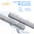 4FT Tri-Level Motion Sensor LED Vapor Tight Light, IP65 IK08, 20W(2500lm)/40W(5000lm) Selectable, 5000K, 100-277V, Dimmable, Outdoor Waterproof Shop Light,Vapor Proof Lighting Fixture for Carport,FCC